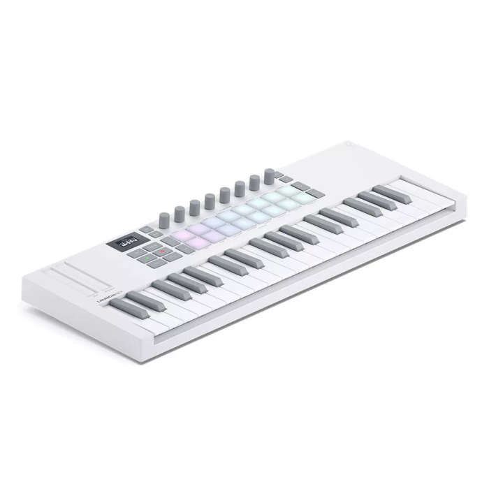 Novation Launchkey Mini 37 MK4 MIDI Keyboard Controller - White