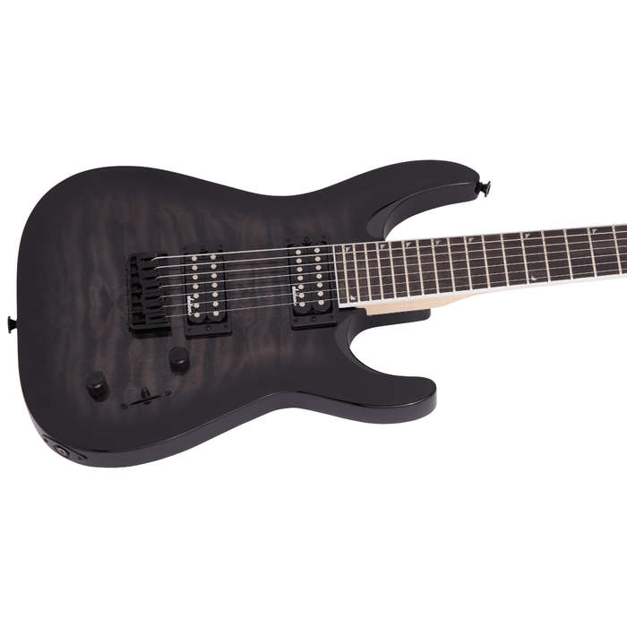 Jackson JS Series Dinky Arch Top JS22Q-7 DKA HT 7-String Electric Guitar - Transparent Black Burst