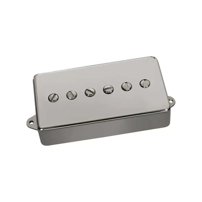 Dimarzio Vintage P90 with full-size humbucker cover - Nickel Cover with Nickel Poles