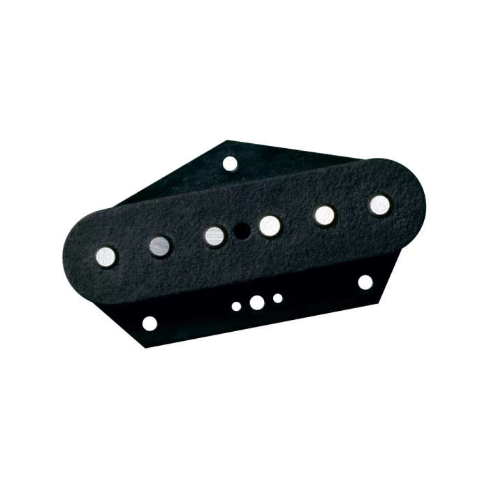 Dimarzio Area Hot T Bridge  Stacked Hum Canceling Tele  - Black with Default Poles