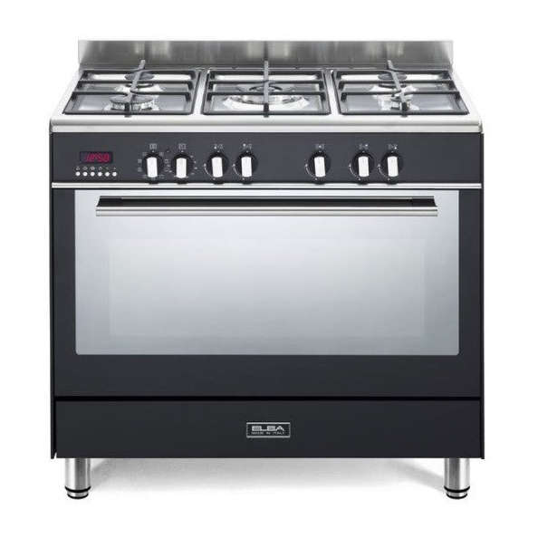 ELBA 01/9FX827B 90cm Fusion 5 Burner Gas/Electric Cooker