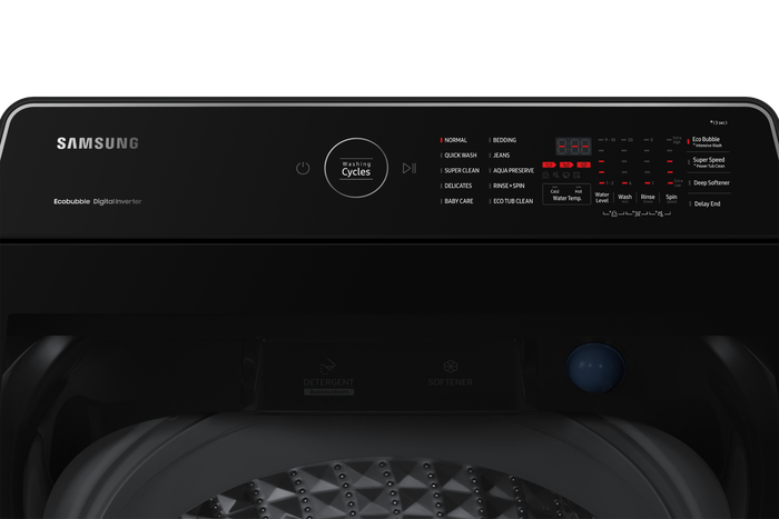 Samsung WA19CG6745BVFA 19kg Top Loader W/Machine
