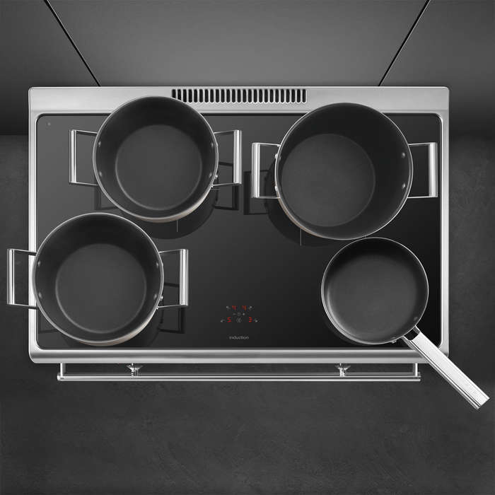 Smeg Cooker with Induction Hob CG90CIXT