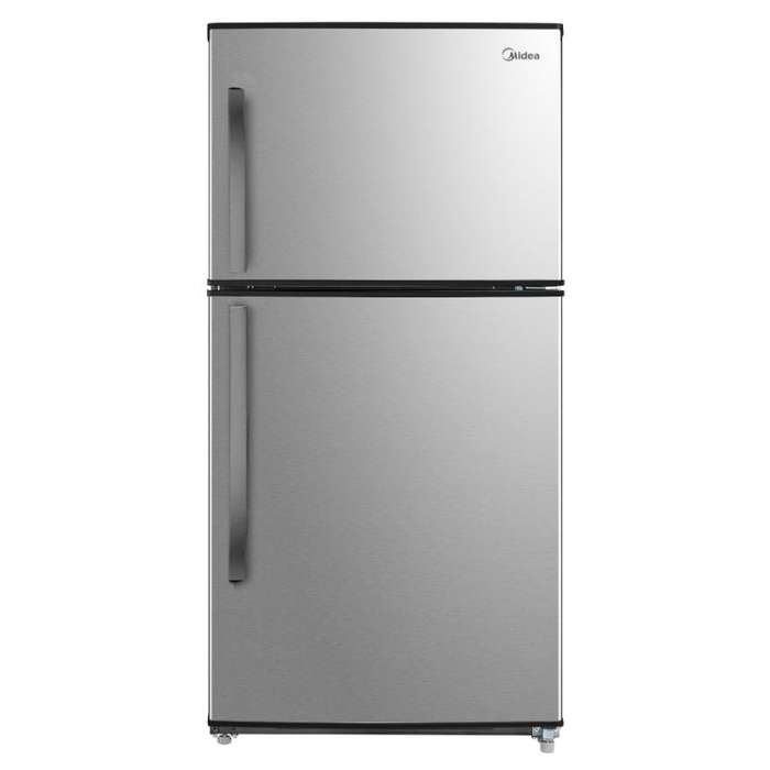 Midea 594L Upright Fridge/Freezer Stainless Steel - HS-772FWE(SL)