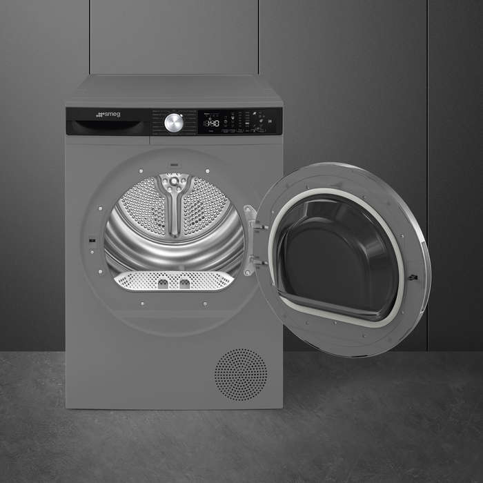 Smeg 9kg Dark Inox Heat Pump Tumble Dryer D3T9XSA