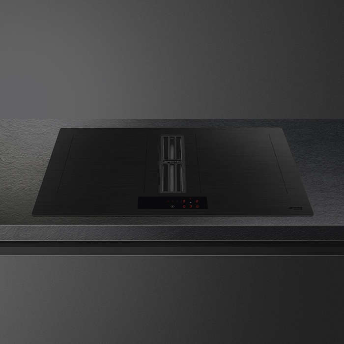 Smeg 83cm Hob with Integrated Extractor  HOBD382MB2