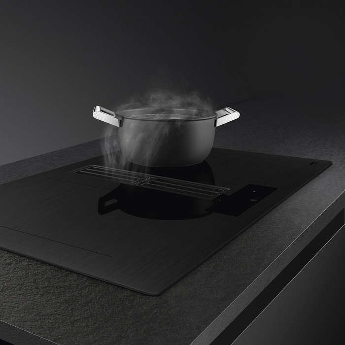 Smeg 83cm Hob with Integrated Extractor  HOBD382MB2