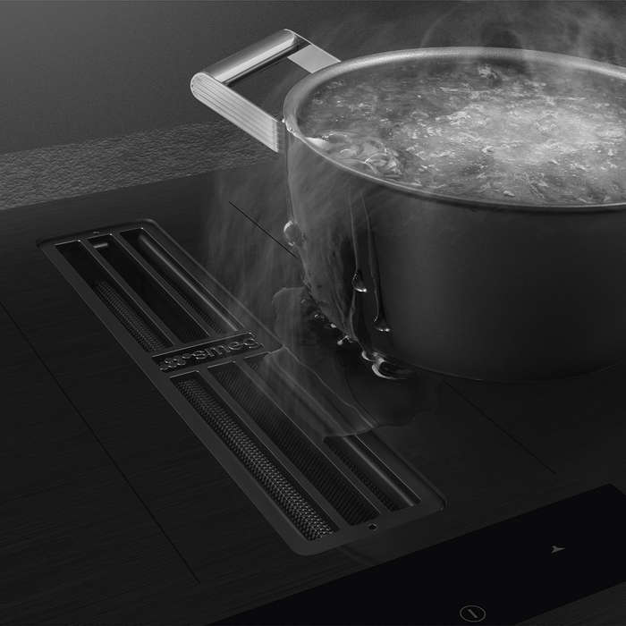 Smeg 83cm Hob with Integrated Extractor  HOBD382MB2