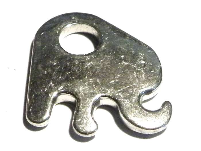 Elephant charm in stainless steel 18mm