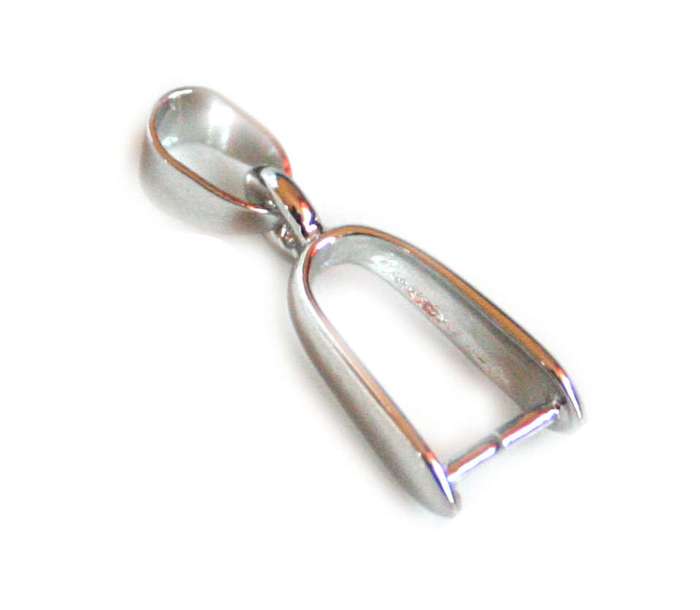 2x Silver colour bail, 25mm. Nickel and lead free. - Silver Hills 0.01kg