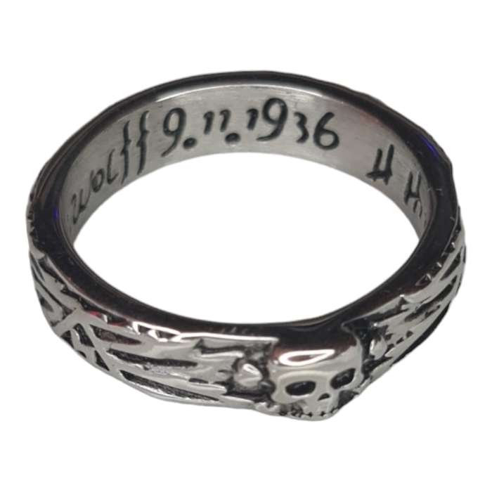 Stainless steel skull ring, assorted sizes