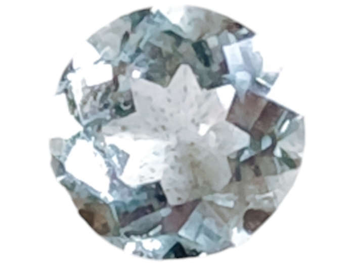 Aquamarine, round cut, 0.850ct, 6mm