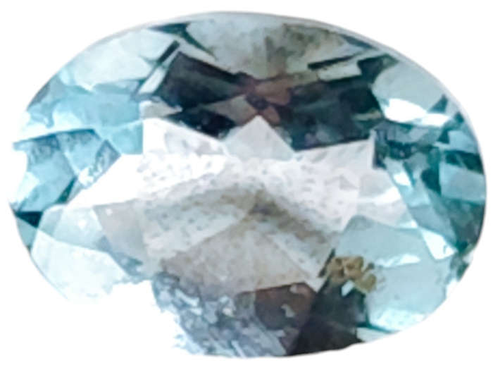 Aquamarine, oval cut, 1.595ct, 7x9mm