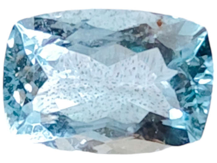 Aquamarine, cushion cut, 1.82ct, 6.5x10mm