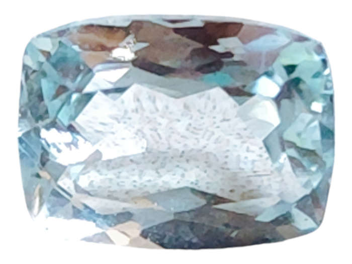 Aquamarine, cushion cut, 1.74ct, 6.5x8.5mm