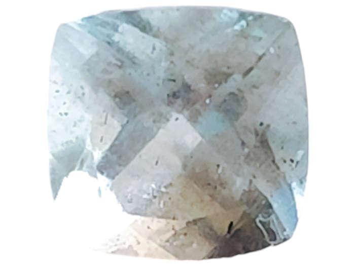 Aquamarine, cushion cut, 0.900ct, 6mm
