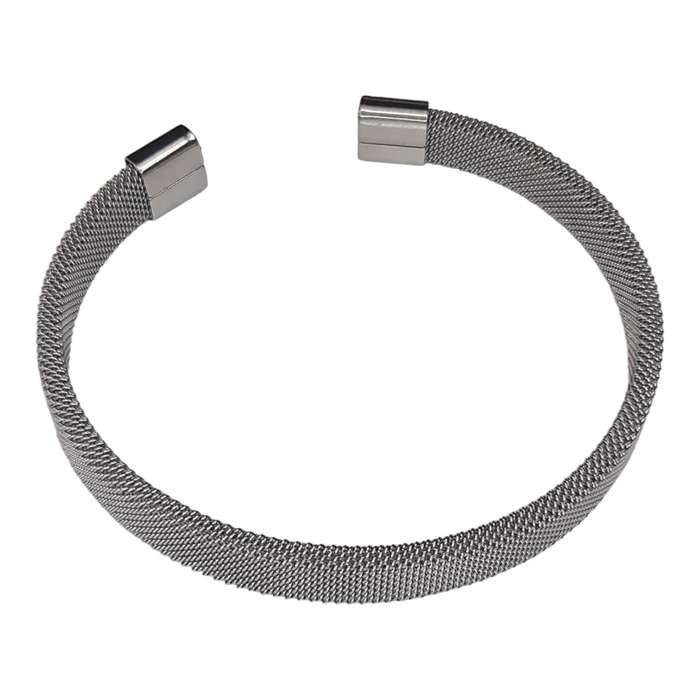 Stainless Steel mesh bangle, 8mm