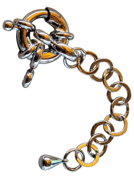 Nickel free signoretti clasp w extender chain, 13mm