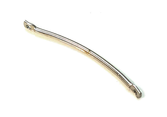 20 x Banana spacer, silver, 31mm