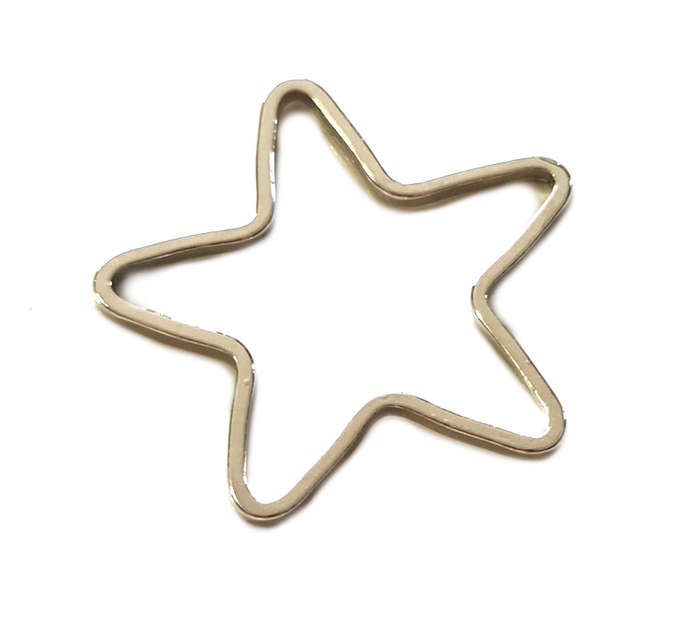 2x Star spacer link, nickel free, 22mm