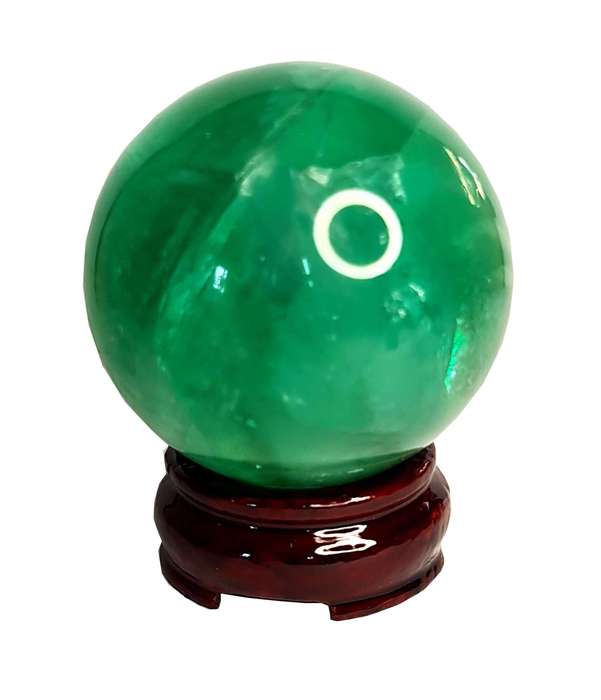 Fluorite Sphere on stand, 10cm high
