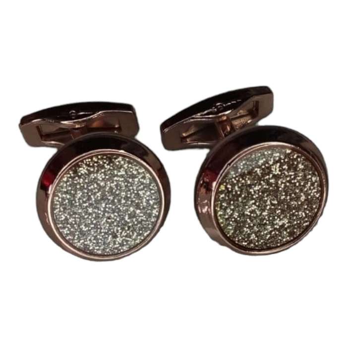 Cufflink set in Stainless Steel, 18mm