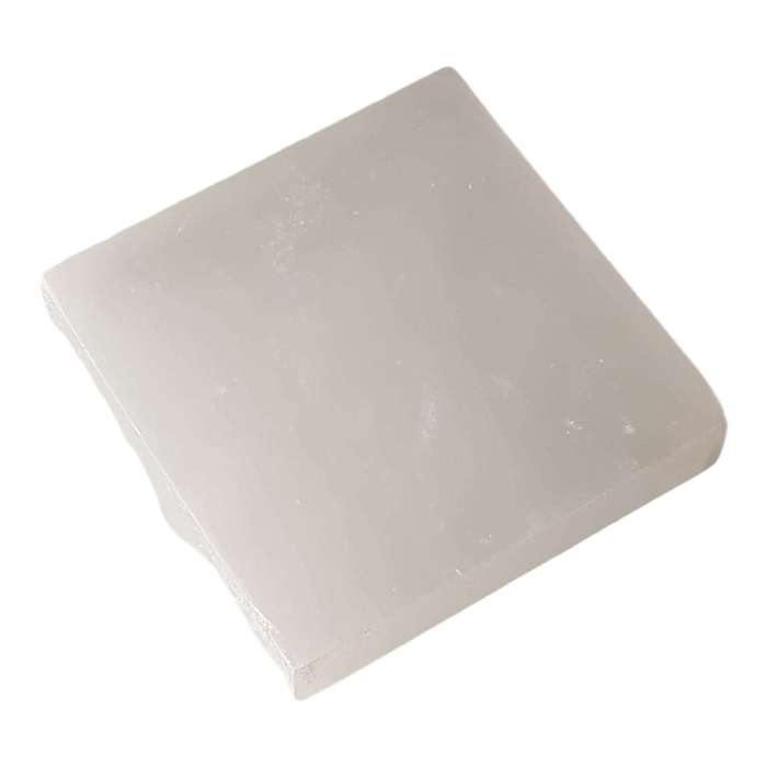 Selenite square plat, 7cm