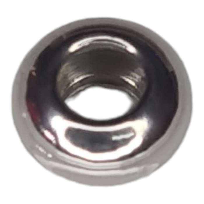 2x Rondelle bead in stainless steel, 4x8mm