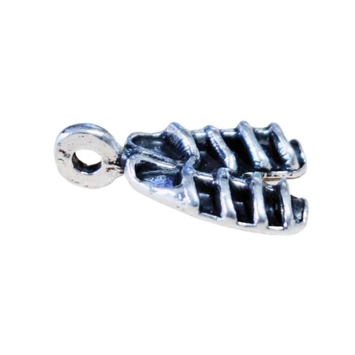 10 x Armour of God charm, sandals, nickel free, 14mm