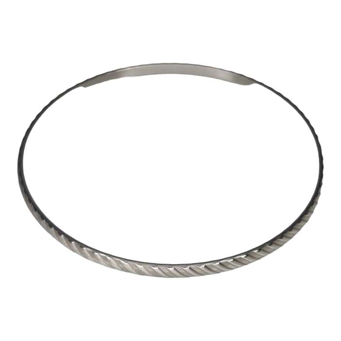 Stainless steel textured bangle, 4x70mm