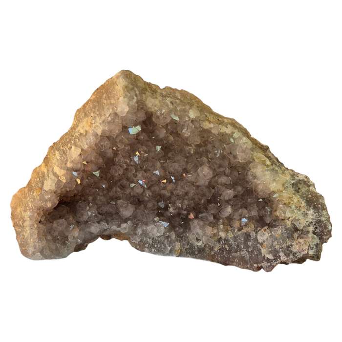 Geothite included Smoky Quartz, Mozambique, 18x28x8cm