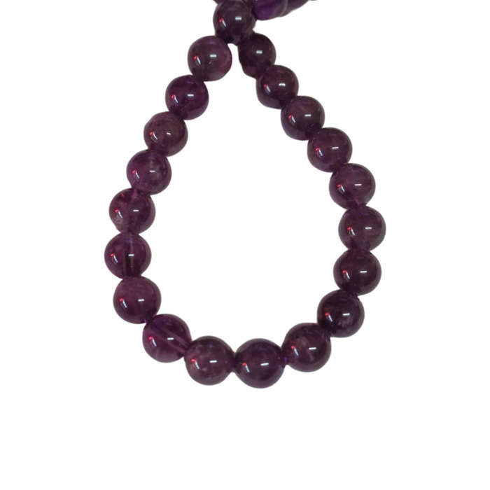 Brazil amethyst bead string, round, 8.7mm, 40cm