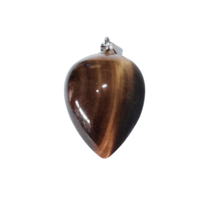 Tiger eye reversal drop Pendant incl. bail, 23mm