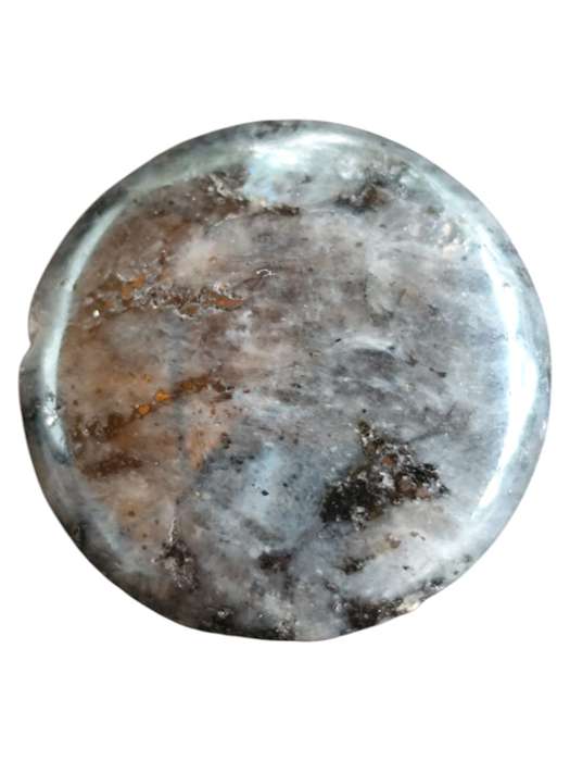 Grey Labradorite bead, 2.5cm diameter