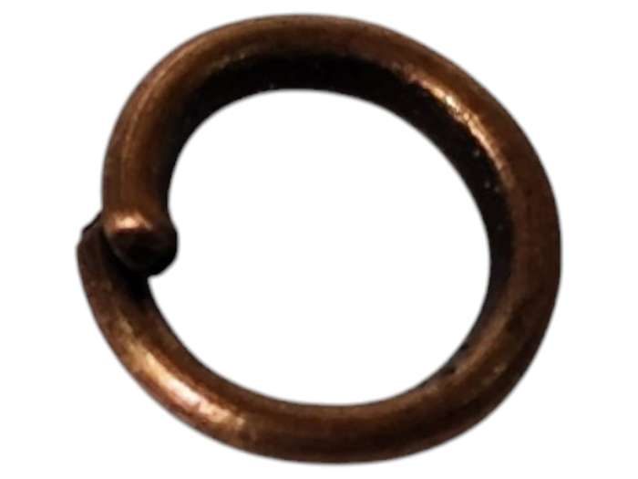 100 pcs  7x1mm jump ring, silver copper color