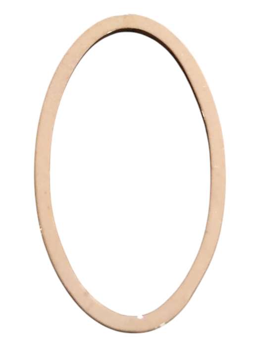 Oval shape pendant, Stainless Steel, rose gold 16mm