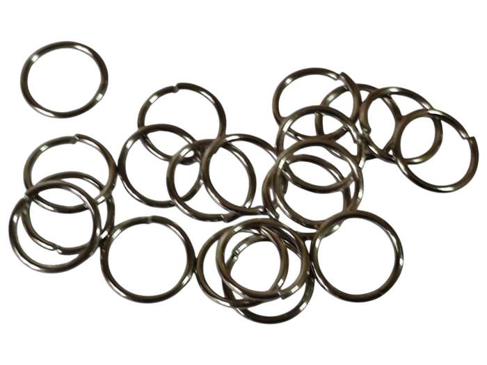 20 pcs  12x1.3mm jump ring, silver color