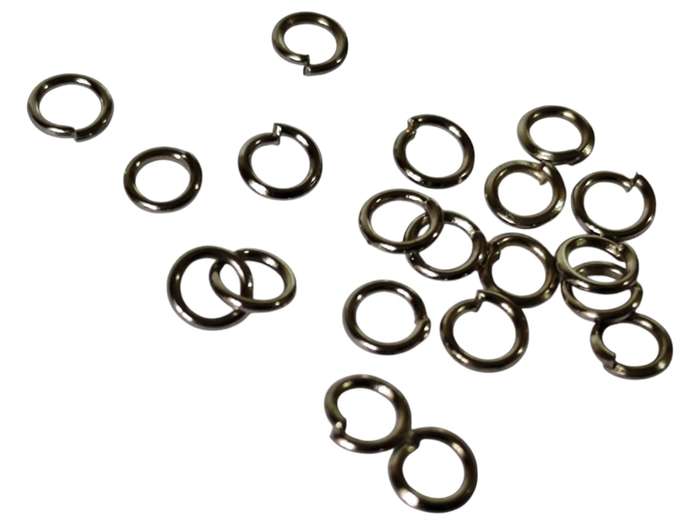 20 pcs  5x1mm jump ring, silver color