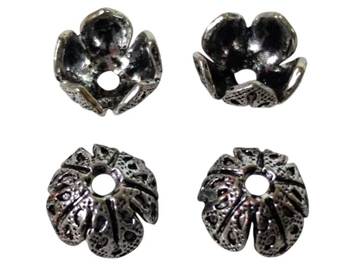 Bead cap, Pack of 4, Size: 8.47mm
