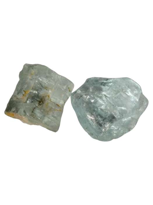 Aquamarine facet rough 2 pieces 15.8g
