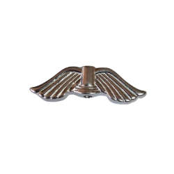 Stainless steel Angel wing bead spacer, 20mm x 5mm, Hole diameter 1.5mm