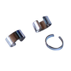 3 x C- Crimp, Stainless steel, 4.5 x 7mm