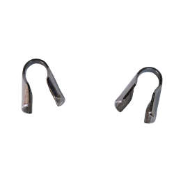 2 x Cord caps, Stainless steel, 3 x 8mm