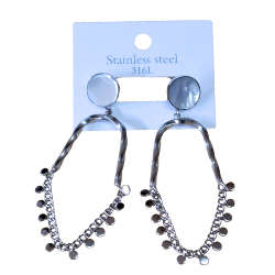 Assorted stainless steel earrings