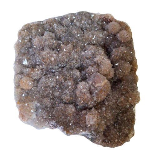 Druzy Smoky Amethyst cluster, Boekenhouthoek, 18 x 22 x 7.3cm