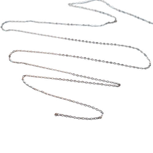 Stainless steel chain, 1.5mm Flat O-link chain, 1 meter