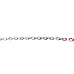 Stainless steel chain, 1.5mm Flat O-link chain, 1 meter
