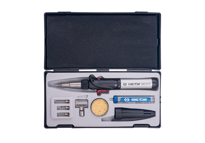 KING TONY  6BC3007  8 PC. Gas Soldering Iron Set