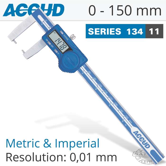 ACCUD DIG. CALIPER 150MM 0.04MM ACC. OUTSIDE POINT- AC134-006-11