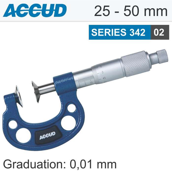 ACCUD DISK MICROMETER 25-50MM- AC342-002-02